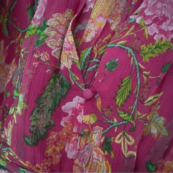 Rococo Sand Chloe fuchsia short floral flower dress NWT RETAIL $397 size small - Picture 12 of 16